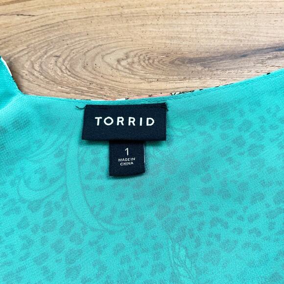 Floral Green Sleeveless Top - Picture 7 of 10